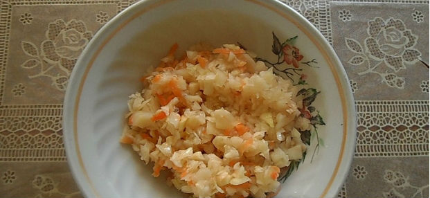 Каша из риса и пшена с квашеной капустой в мультиварке: рецепт с фото