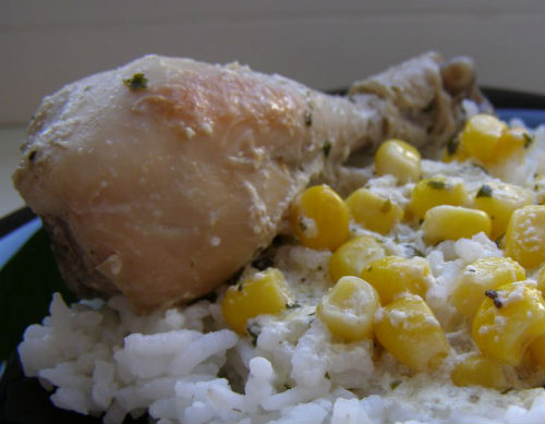Курица тушеная в мультиварке с кукурузой в мультиварке: рецепт с фото